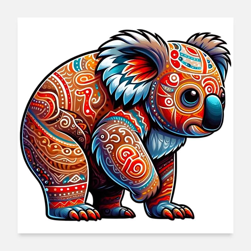 Koala Poster 60 x 60 cm