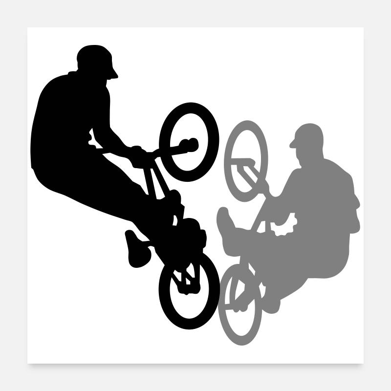 BMX Poster 24" x 24" (60x60 cm)