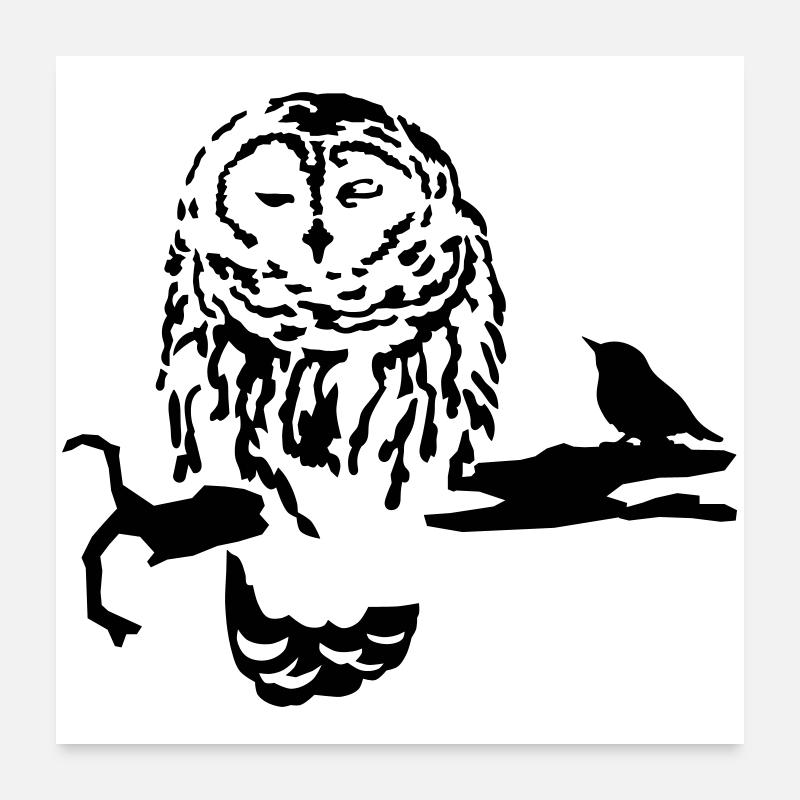 Owl Poster 24" x 24" (60x60 cm)