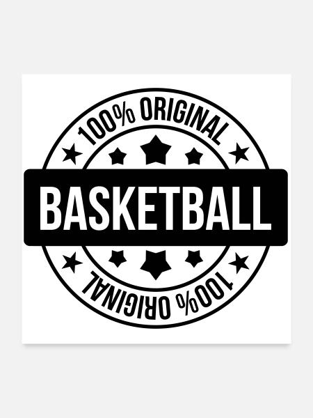 Basketball / Basketball / Basktet-Ball / Sports - Poster 24" x 24" (60x60 cm) - white - Front