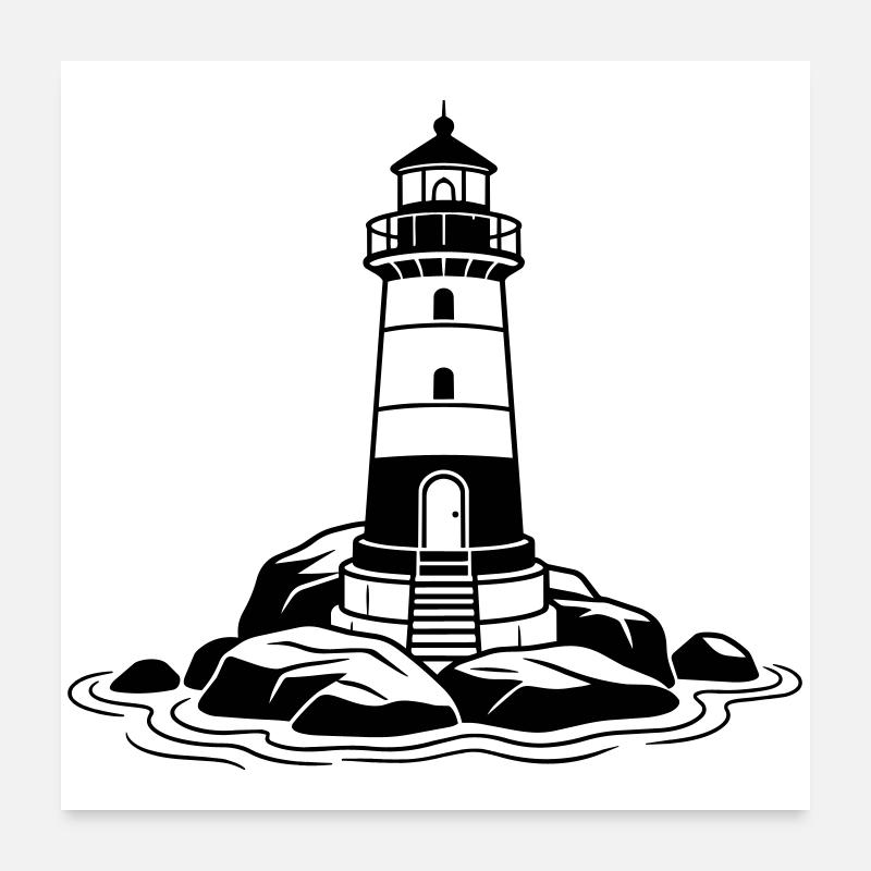 phare Poster 60 x 60 cm