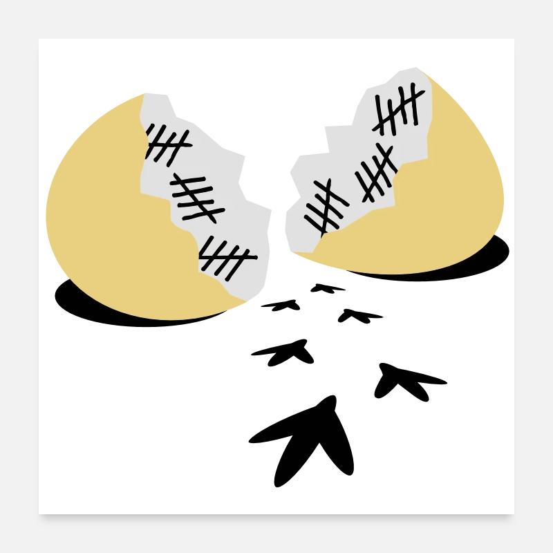 Prison Break - Poster 60x60 cm - Weiß