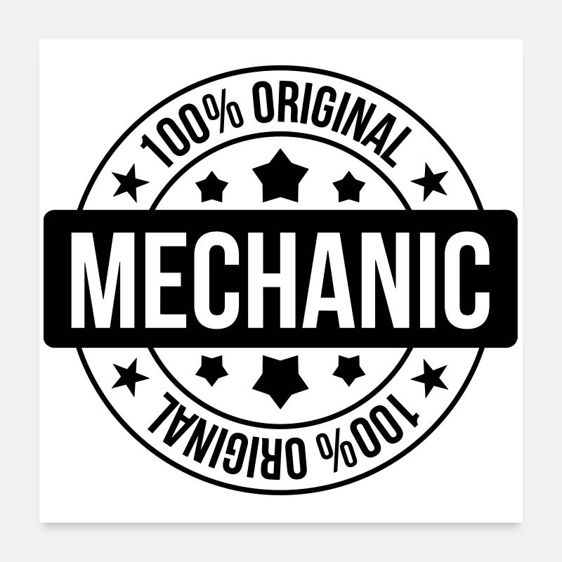 Mechanic ! Poster 24" x 24" (60x60 cm)
