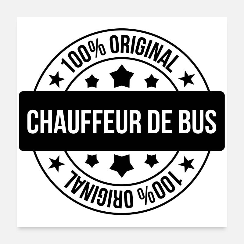 Bus / Busfahrer / Arbeit / Job Poster 60x60 cm