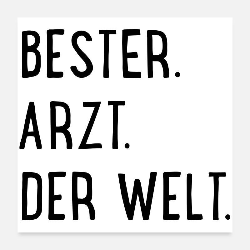 bester arzt Poster 60x60 cm