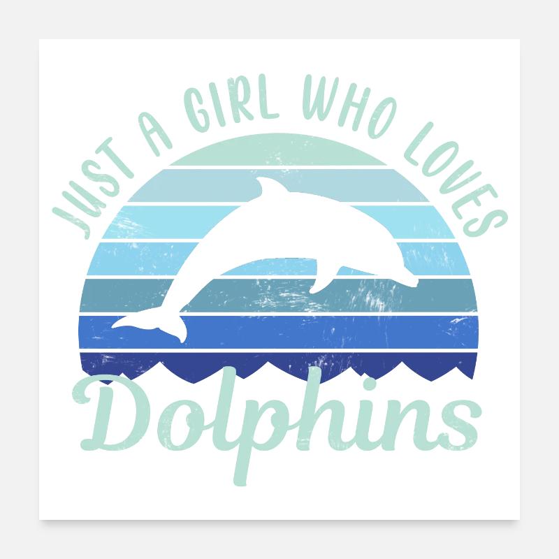 Dauphin dauphin Poster 60 x 60 cm