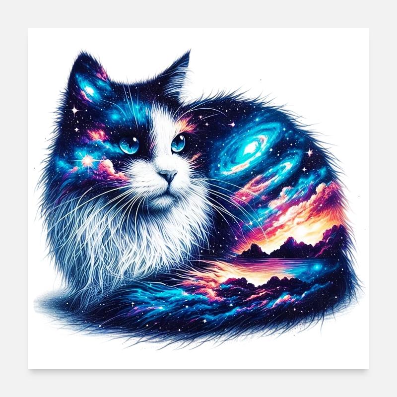 Cat Poster 24" x 24" (60x60 cm)