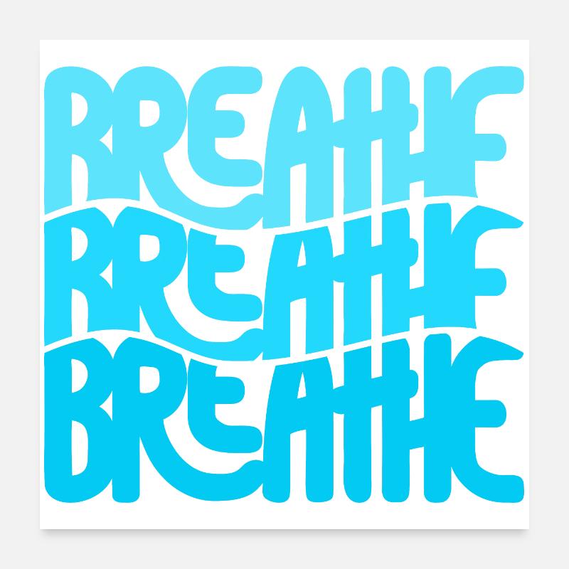 Atmen Poster 60x60 cm