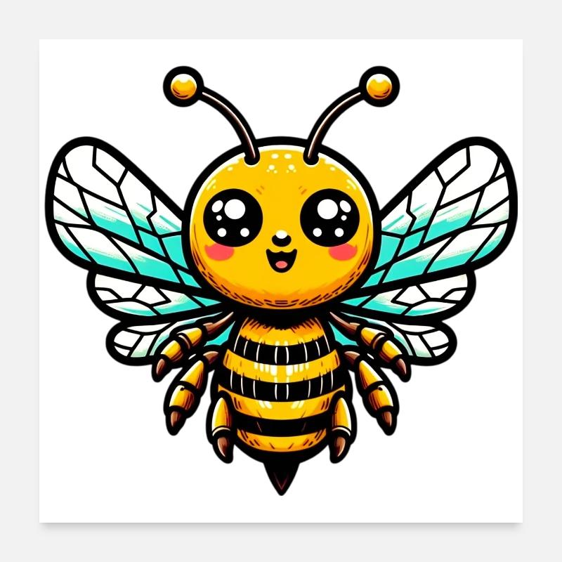 Abeille Poster 60 x 60 cm