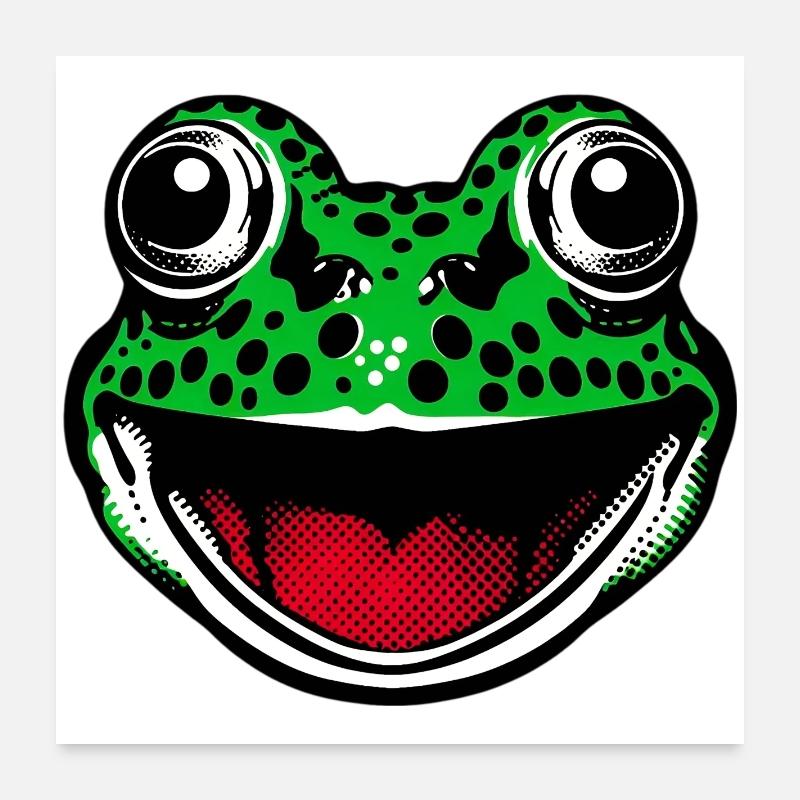 Frog Poster 24" x 24" (60x60 cm)