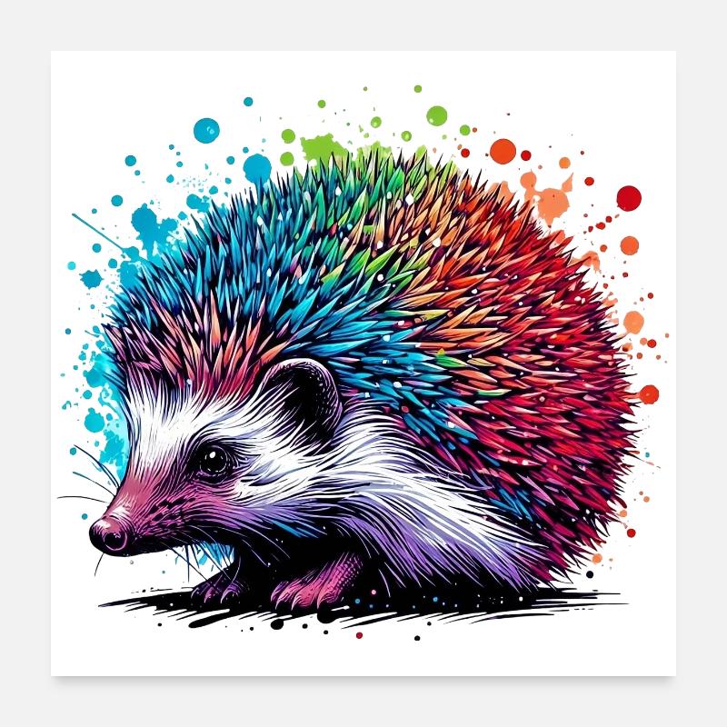 Igel Poster 60x60 cm