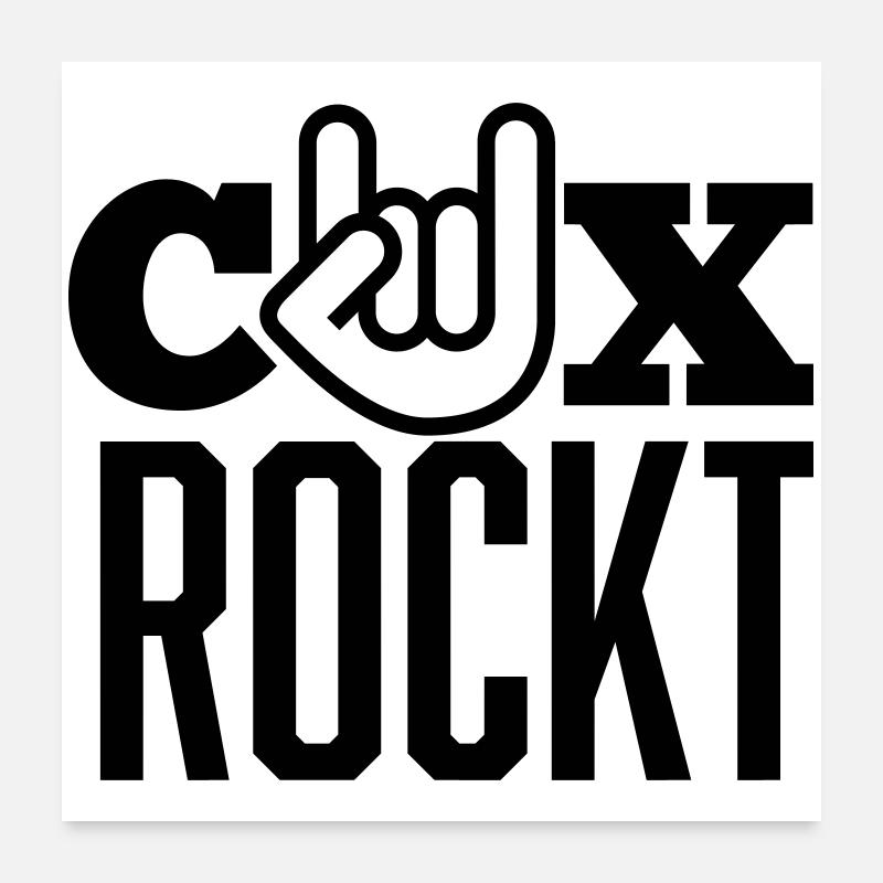 CUX rockt Poster 60x60 cm