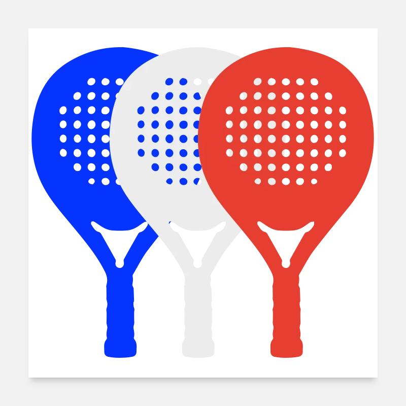 Padel-Frankreich2 Poster 60x60 cm