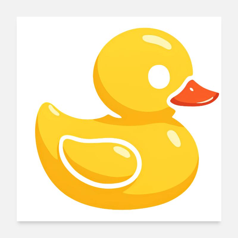 Duck Costume Rubber Duck Rubber Duck Rubber Duck yellow Poster 24" x 24" (60x60 cm)