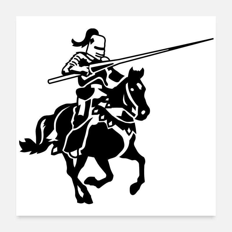 Ritter Poster 60x60 cm