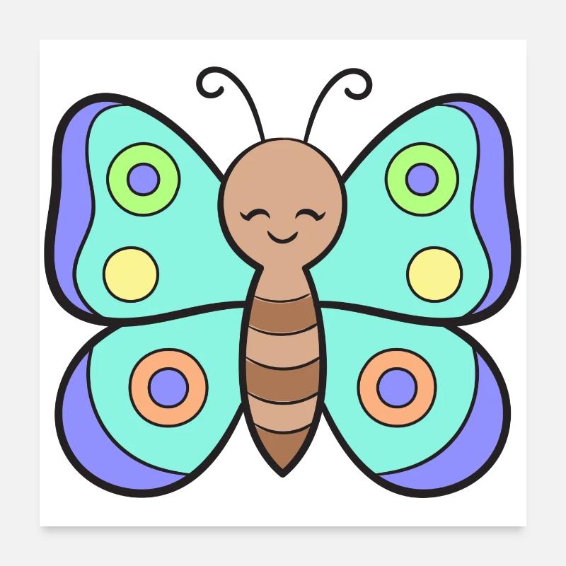 Butterfly Butterflies Poster 24" x 24" (60x60 cm)