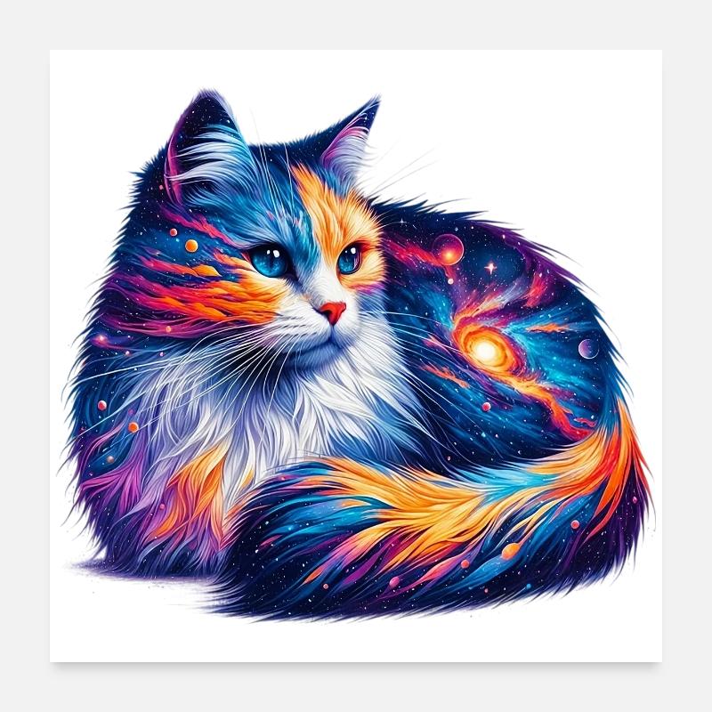 Katze Poster 60x60 cm