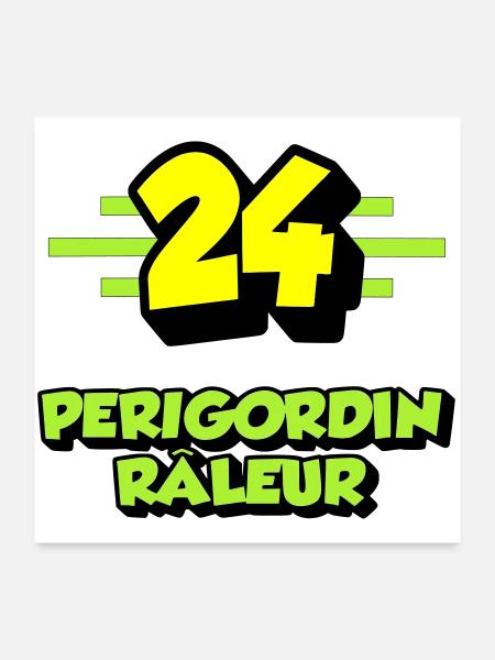 Klagendes Périgordin - Poster 60x60 cm - Weiß - Vorne