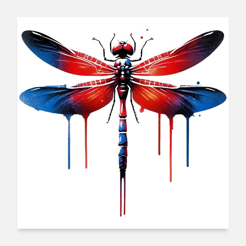 Dragonfly Poster 24" x 24" (60x60 cm)