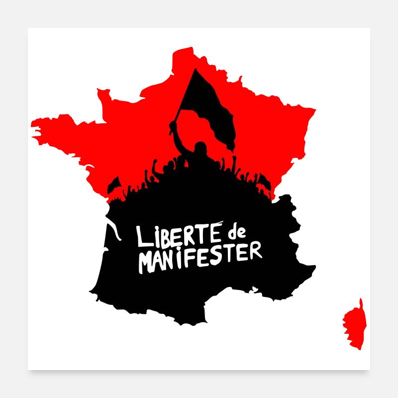 Freedom to protest Poster 24" x 24" (60x60 cm)