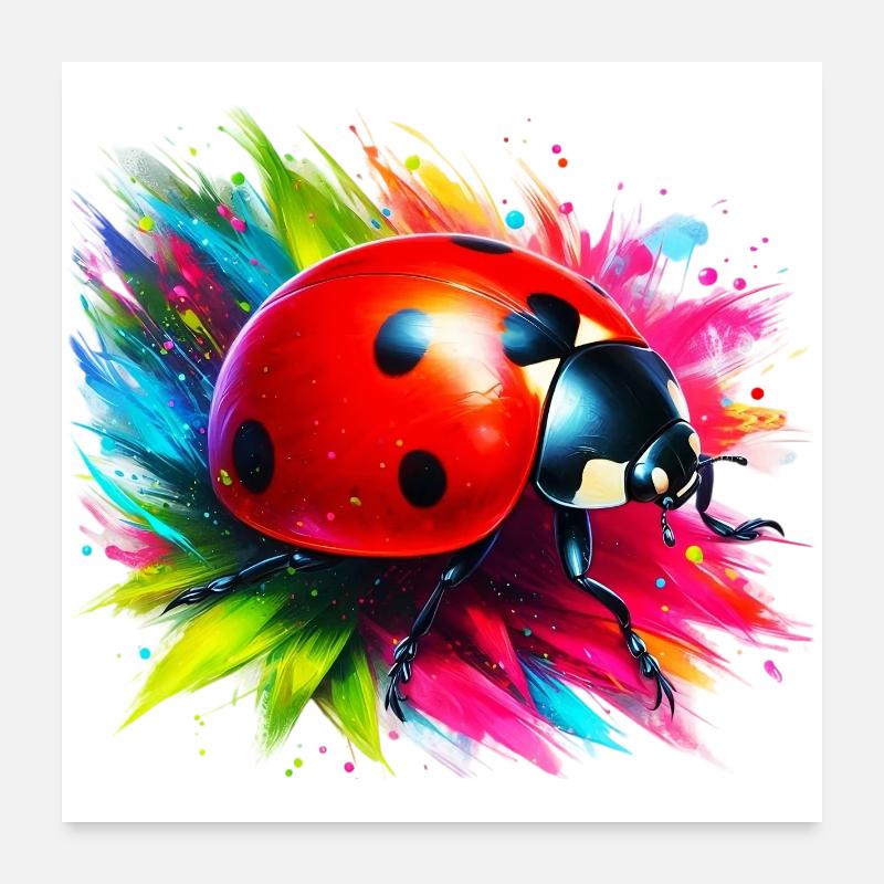 Coccinelle Poster 60 x 60 cm