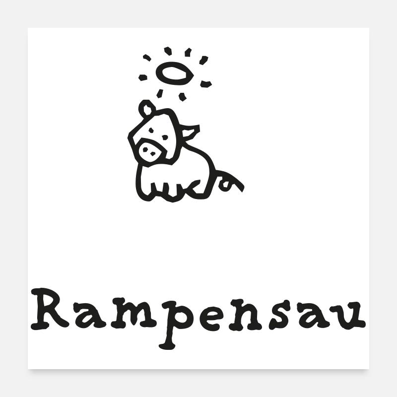 Rampe porc Poster 60 x 60 cm