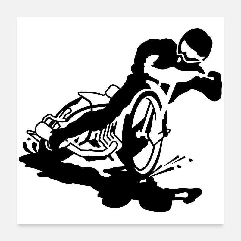 Motocross Poster 60x60 cm