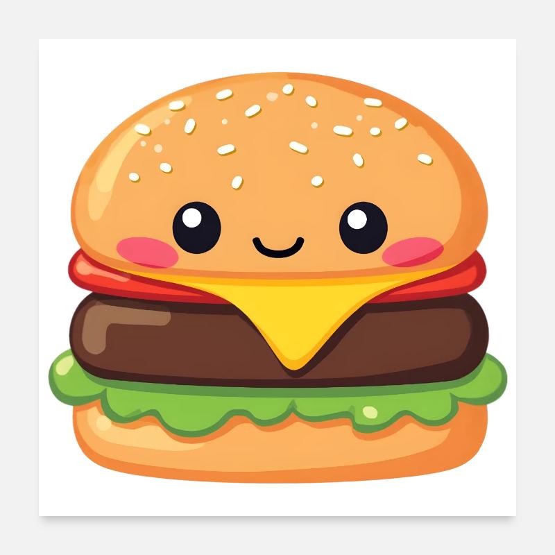 hamburger Poster 24" x 24" (60x60 cm)