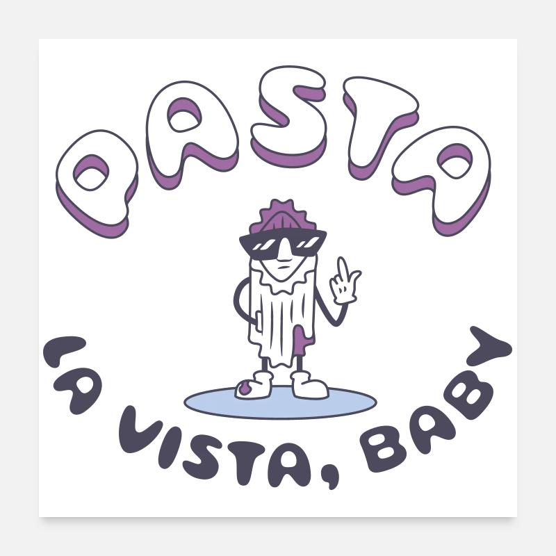 Astra Peace Icon Grafik - Poster 60x60 cm - Weiß
