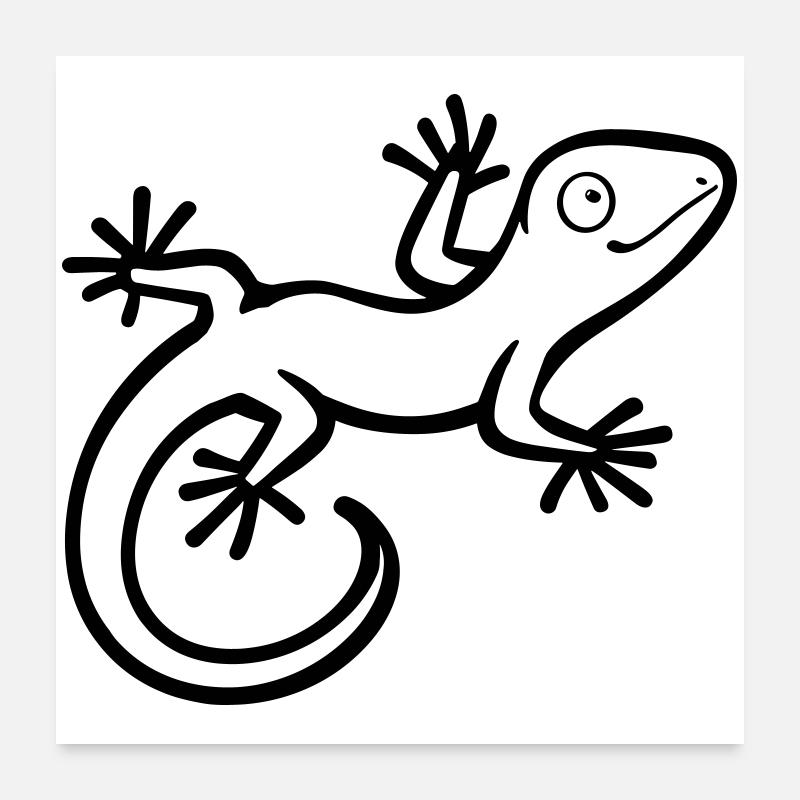 lizard Poster 24" x 24" (60x60 cm)