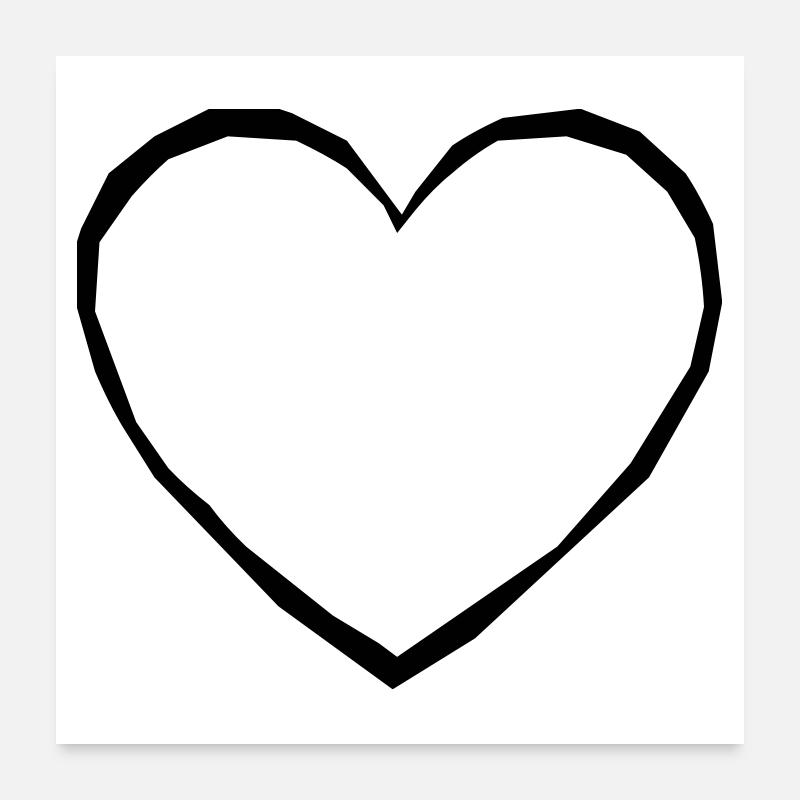 Heart Poster 24" x 24" (60x60 cm)
