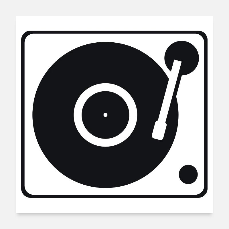 turntable Poster 24" x 24" (60x60 cm)