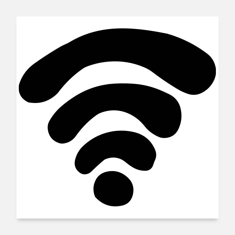 WiFi Poster 60 x 60 cm