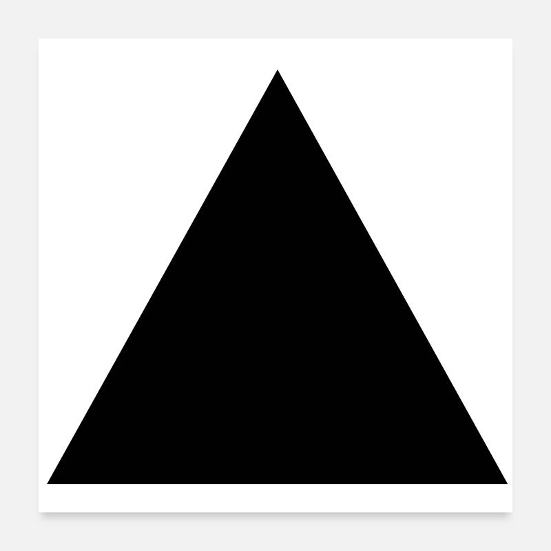 forme de triangle de hippie Poster 60 x 60 cm