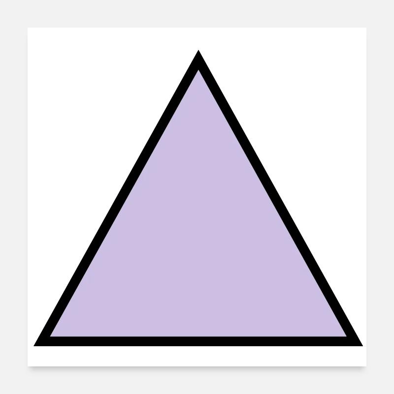 hipster triangle dreieck form Poster 60x60 cm