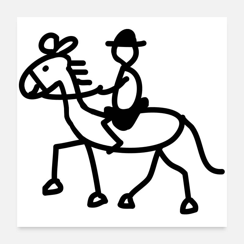 rider Poster 24" x 24" (60x60 cm)