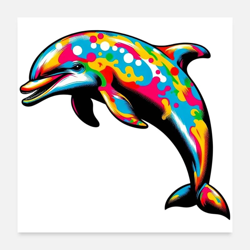Dauphin Poster 60 x 60 cm