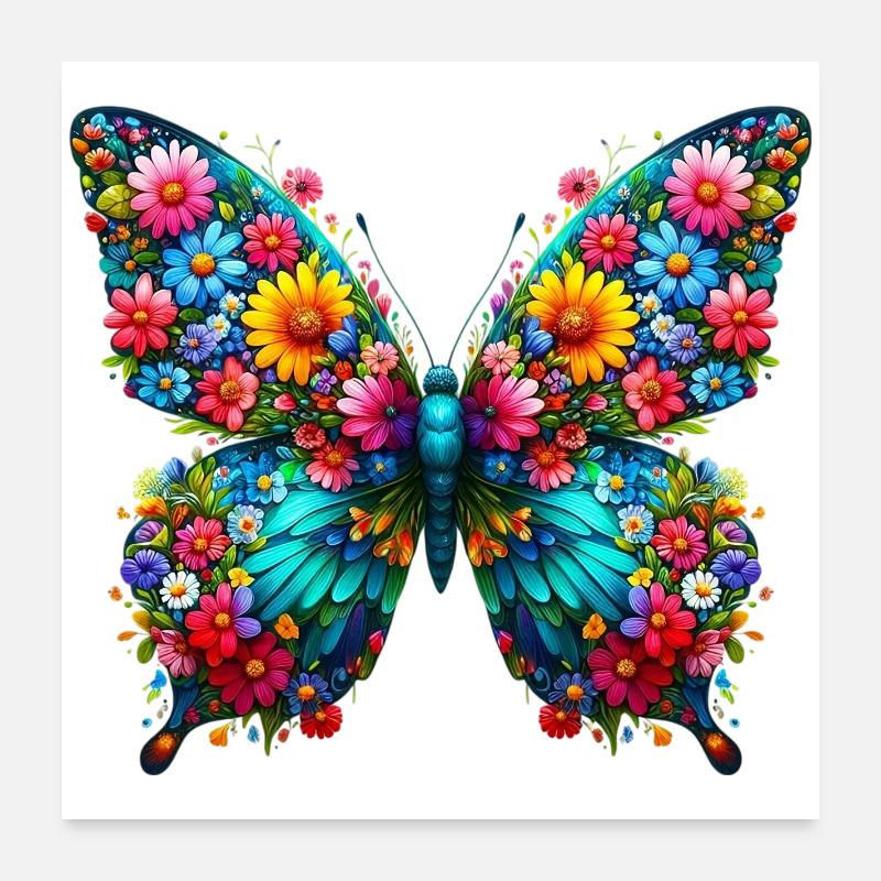 Papillon Poster 60 x 60 cm