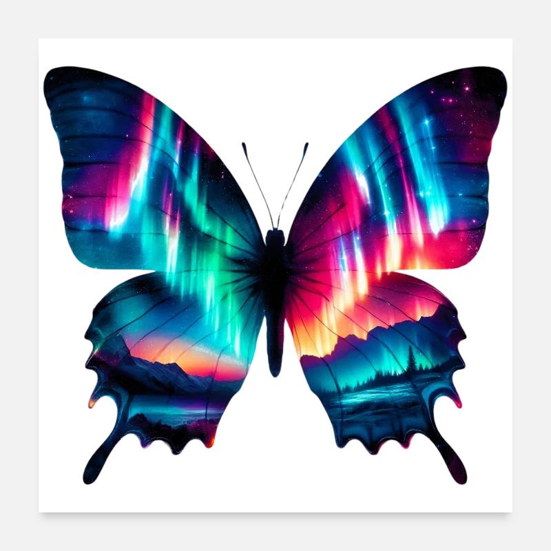 Papillon Poster 60 x 60 cm