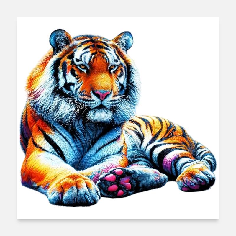 Tigre Poster 60 x 60 cm