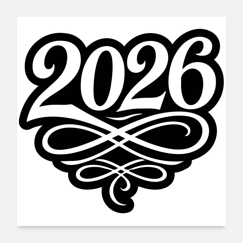 2026 year Poster 24" x 24" (60x60 cm)