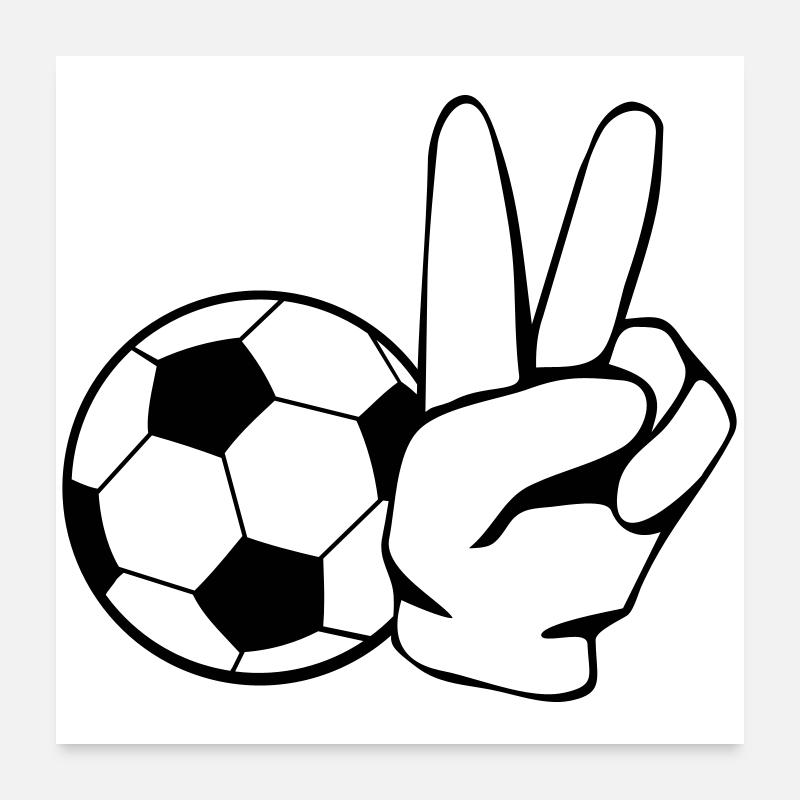 Soccer Peace Poster 60x60 cm