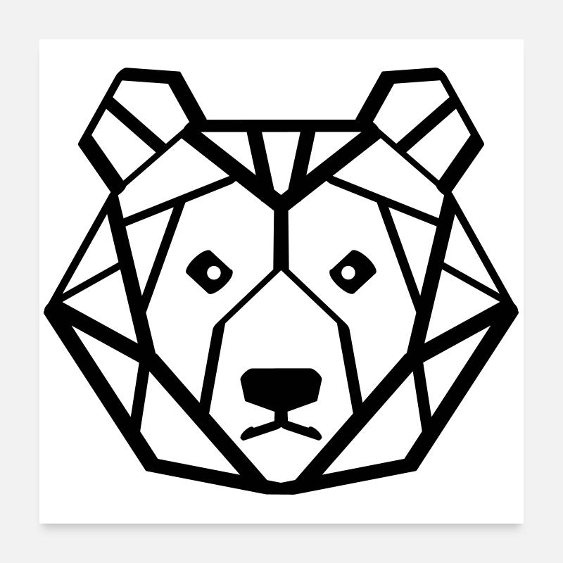 baer Poster 60x60 cm