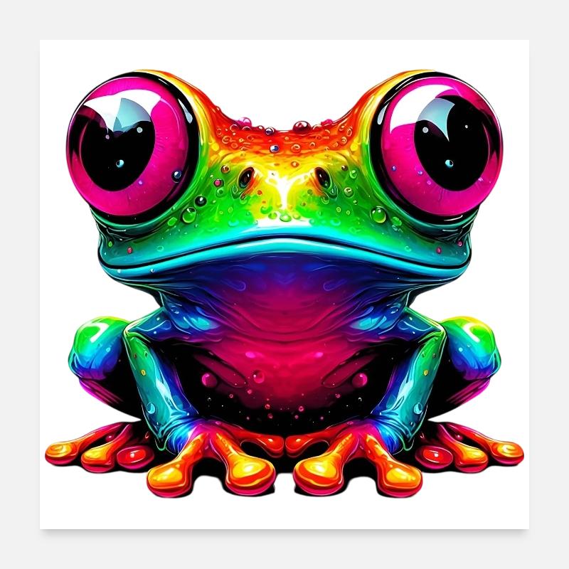 Frog Poster 24" x 24" (60x60 cm)