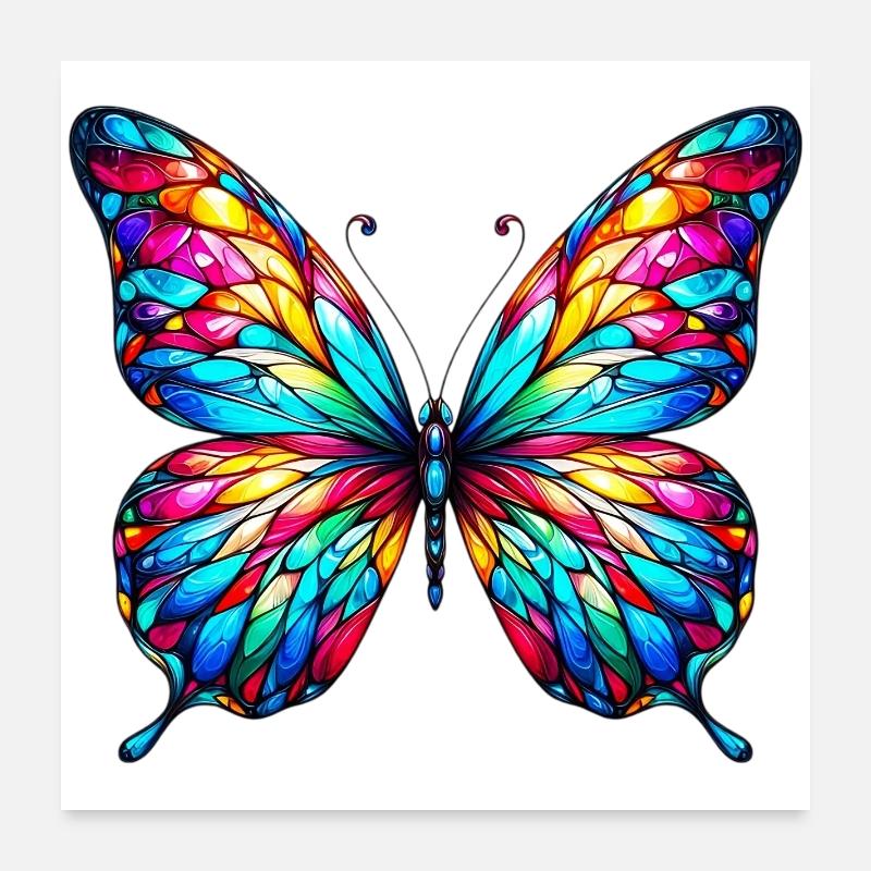 Papillon Poster 60 x 60 cm