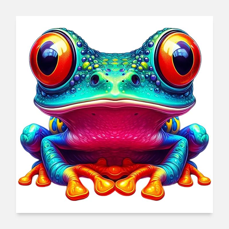 Grenouille Poster 60 x 60 cm