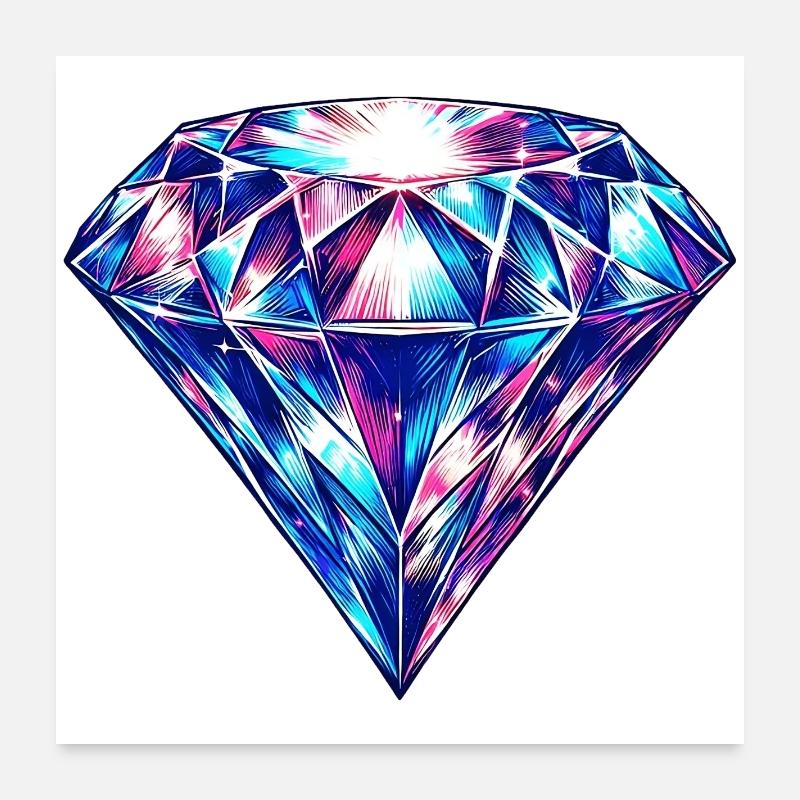 Diamant Poster 60 x 60 cm