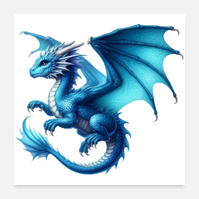 Dragon Poster 24" x 24" (60x60 cm)