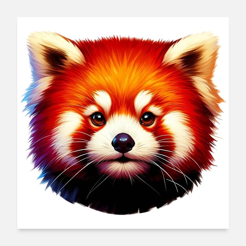Red panda Poster 24" x 24" (60x60 cm)