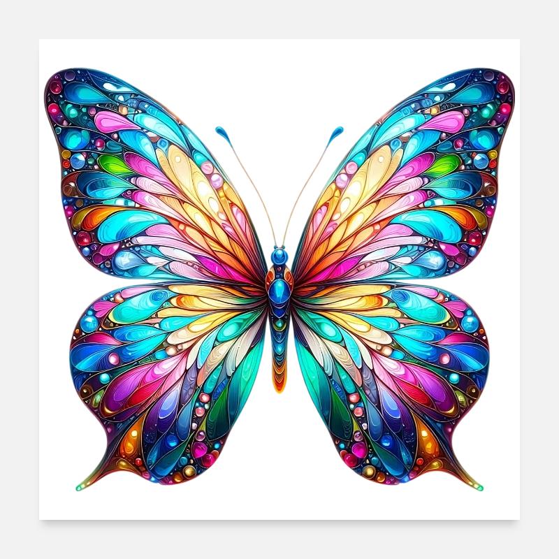 Papillon Poster 60 x 60 cm